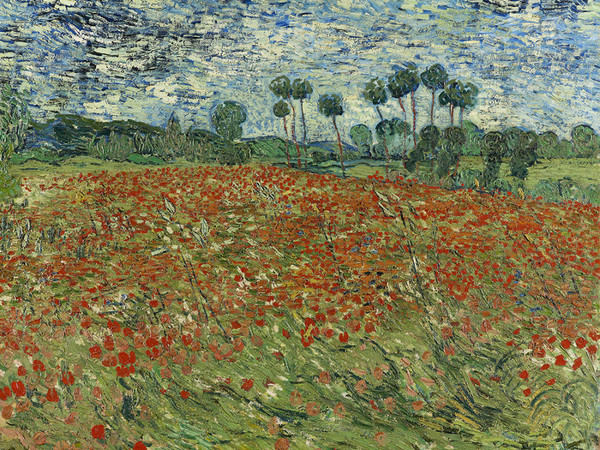 Vincent Van Gogh, Campo di papaveri, 1890, olio su tela, 91,5x73cm, Aia, Gemeentemuseum