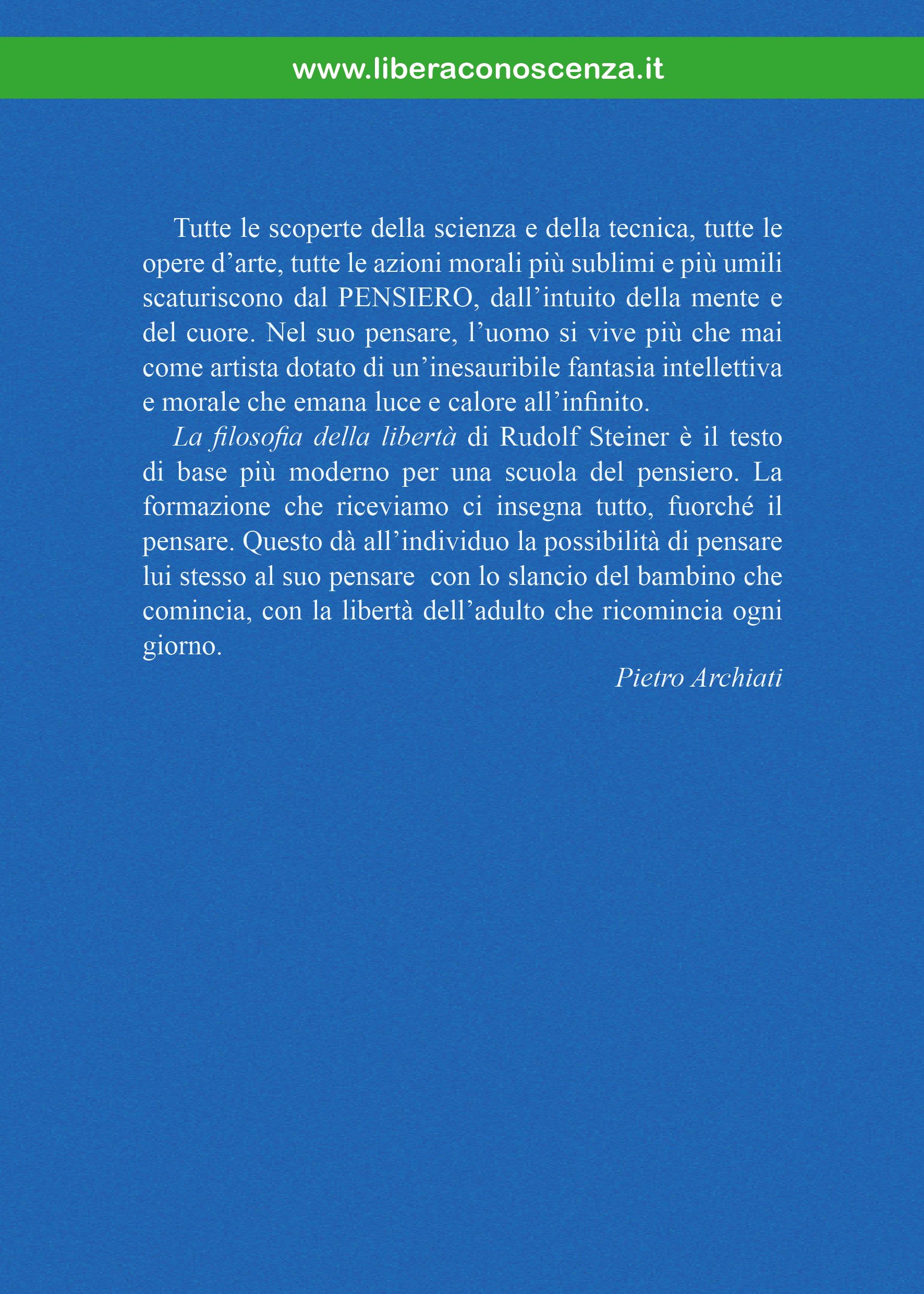 La Filosofia della Libert� - Commento di Pietro Archiati vol. 5
