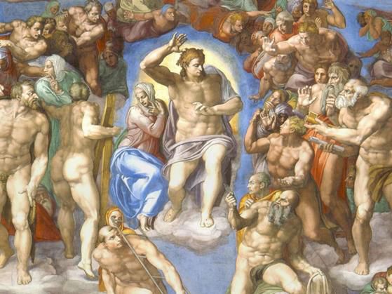 Michelangelo, Giudizio universale 1536/1541 (particolare) Cappella Sistina, Roma